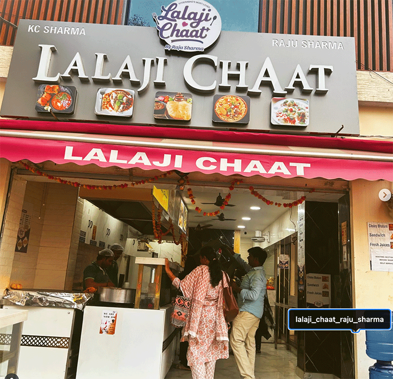 Lalaji Chaat: North Indian Flavours in the Heart of Hyderabad.